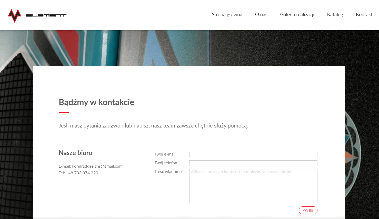 Exceptional windsurfing boards hand manufactured in Poland Element